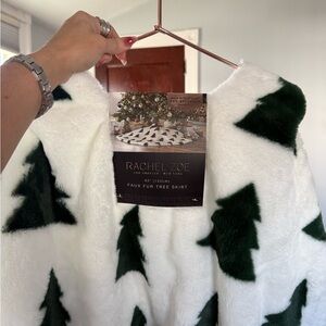 Rachel Zoe Faux Fur Christmas Tree Skirt